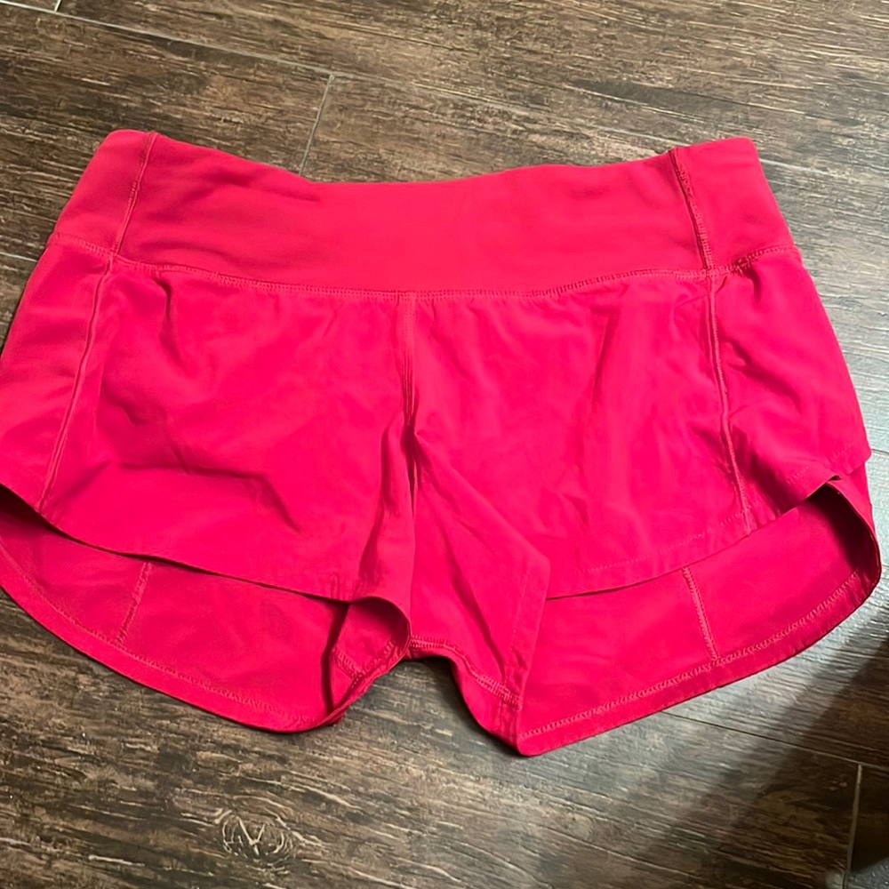 Red Lululemon Shorts